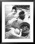 Three Female Mikimoto Pearl Divers With Buckets As They Prepare To Dive Down 20Ft. For Oysters by Alfred Eisenstaedt Limited Edition Pricing Art Print
