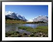 Athabasca Glacier And Sunwapta Lake, Rocky Mountains, Jasper National Park, Alberta by Hans Peter Merten Limited Edition Print