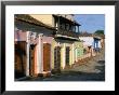 Houses On A Street In The Colonial City, Town Of Trinidad, Unesco World Heritage Site, Cuba by Bruno Barbier Limited Edition Print