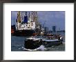 Ships In Rotterdam Harbour, Rotterdam, South Holland, Netherlands by John Elk Iii Limited Edition Print