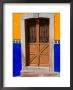 Ornate Wooden Door On Colorful Wall, Guanajuato, Mexico by Julie Eggers Limited Edition Pricing Art Print