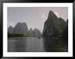 Cruise Boat On Li River Between Guilin And Yangshuo, Guilin, Guangxi Province, China by Angelo Cavalli Limited Edition Pricing Art Print