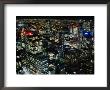 City Buildings At Night From Above, Melbourne, Victoria, Australia by Michael Coyne Limited Edition Print