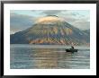 Reflections On Lake Atitlan With Fishing Boat, Panajachel, Western Highlands, Guatemala by Cindy Miller Hopkins Limited Edition Pricing Art Print
