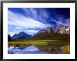 Waterfowl Lake And Rugged Rocky Mountains, Banff National Park, Alberta, Canada by Janis Miglavs Limited Edition Print