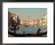Gondoliers With Passengers In Venetian Canals, Venice, Italy by Janis Miglavs Limited Edition Print