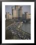Rush Hour Traffic On Moskvoretskaya, Moskva River, Moscow, Russia by Gavin Hellier Limited Edition Print