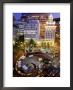 City Lights From Above Pioneer Courthouse Square In Downtown Portland, Oregon, Usa by Janis Miglavs Limited Edition Print