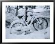 A Snow-Covered Bike Retired For The Winter by Marc Moritsch Limited Edition Pricing Art Print