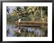 Typical Backwater Scene, Where Canals And Rivers Are Used As Roadways, Kerala State, India by R H Productions Limited Edition Print