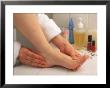 Woman Massaging Foot After Bath by Gary Conner Limited Edition Print