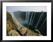 A View Of Water Rushing Over Victoria Falls by Michael S. Lewis Limited Edition Print