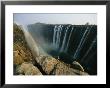 A View Of Water Rushing Over Victoria Falls by Michael S. Lewis Limited Edition Print