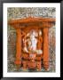 Hindu Shrine To Ganesh The Elephant God, Maheshwar, Madhya Pradesh State, India by R H Productions Limited Edition Print