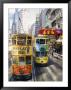 Trams In Wan Chai (Wanchai), Hong Kong, China by Charles Bowman Limited Edition Print