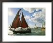 Red-Sailed Sailboat And Others In A Race On The Chesapeake Bay by Skip Brown Limited Edition Pricing Art Print