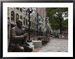 Statue In Quincy Market At Faneuil Hall Marketplace, Boston, Massachusetts by Amanda Hall Limited Edition Print