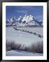 Grand Tetons And Fenceline, Grand Teton National Park, Wyoming, Usa by Jamie & Judy Wild Limited Edition Print