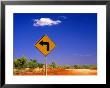 Road Sign Pointing To Rainbow Valley Road, Rainbow Valley Conservation Reserve, Australia by John Banagan Limited Edition Print