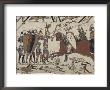 King Harold's Foot Soldieres With Spears And Battle Axes, Bayeux Tapestry, Normandy, France by Walter Rawlings Limited Edition Print