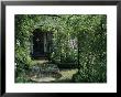 Small Fountain Beneath Pergola With Climbers, Chelsea Flower Show 1992 by Jane Legate Limited Edition Print