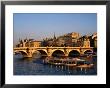 Pont Neuf Bridge And Boat On River Seine, Paris, France by Bill Wassman Limited Edition Print