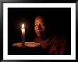 A Monk Meditates At A Buddhist Temple In Sen Monorom, Mondulkiri Province, Cambodia, Indochina by Andrew Mcconnell Limited Edition Print