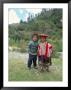 Two Children Near Machu Picchu, Peru, South America by Oliviero Olivieri Limited Edition Print