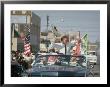 Republican Gubernatorial Candidate Ronald Reagan Waving In Convertible Car While On Campaign Trail by Bill Ray Limited Edition Print