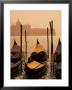 Gondolas On San Marco Canal And Church Of San Giorgio Maggiore At Sunset, Venice, Veneto, Italy by Roy Rainford Limited Edition Print
