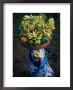 Local Woman Balancing Paw Paw And Bananas On Head At Market, Bangalore, Karnataka, India by Greg Elms Limited Edition Print