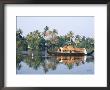 Tourists' Rice Boat On The Backwaters Near Kayamkulam, Kerala, India by Tony Waltham Limited Edition Print