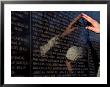 Hand Touches And Is Reflected In The Vietnam Veterans Memorial by Todd Gipstein Limited Edition Print