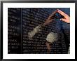 Hand Touches And Is Reflected In The Vietnam Veterans Memorial by Todd Gipstein Limited Edition Pricing Art Print