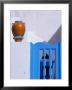 Terracotta Urn, Blue Gate And Whitewashed Walls, Santorini Island, Southern Aegean, Greece by Jan Stromme Limited Edition Pricing Art Print