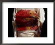 Close-Up Of Obi, Silk Sash Worn With Kimono, Kyoto, Japan by Nancy & Steve Ross Limited Edition Print