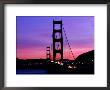 Golden Gate Bridge At Sunset, San Francisco, California, Usa by Angus Oborn Limited Edition Print