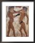 Fresco Of Children Boxing From Akrotiri, Island Of Santorini, Greece by Gavin Hellier Limited Edition Print