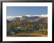 Elterwater Village With Langdale Pikes, Lake District National Park, Cumbria, England by James Emmerson Limited Edition Print