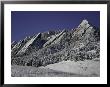 Winterscene Of The Flatirons In Boulder, Colorado by Dã¶Rte Pietron Limited Edition Print