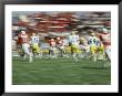 Panned Shot Of A Ball State University Football Game Against Eastern Michigan University by Brian Gordon Green Limited Edition Print