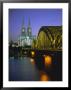 Bridge Over The River Rhine, And Cathedral (Dom), Cologne (Koln), North Rhine Westphalia, Germany by Gavin Hellier Limited Edition Print