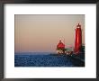 Grand Haven Lighthouse On Lake Michigan, Grand Haven, Michigan, Usa by Michael Snell Limited Edition Print