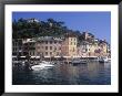 Hillside Village By Harbor, Portofino, Italy by Barry Winiker Limited Edition Print