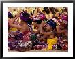 Children And Adults In Traditional Costume Praying At Pura Penataran Agung, Pura Besakih, Indonesia by Adams Gregory Limited Edition Print