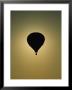 Silhouetted Hot-Air Balloon In Flight by Brian Gordon Green Limited Edition Pricing Art Print