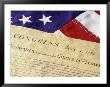 American Flag And Declaration Of Independence by Erin Garvey Limited Edition Print