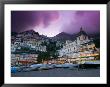 Santa Maria Assunta Church, Spiaggia Grande At Sunset, Positano, Amalfi Coast, Campania, Italy by Walter Bibikow Limited Edition Print