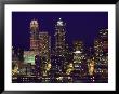 Night, Seattle Skyline, City Light Reflection, Wa by Jim Corwin Limited Edition Print