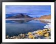 Landscape Reflected In Saline Lake In Arid, High Altitude Terrain, Bolivia by Grant Dixon Limited Edition Pricing Art Print